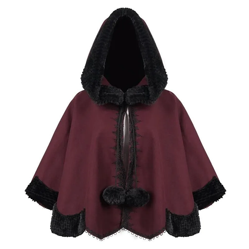 Vue 6 — Petite Cape Femme Style Victorien