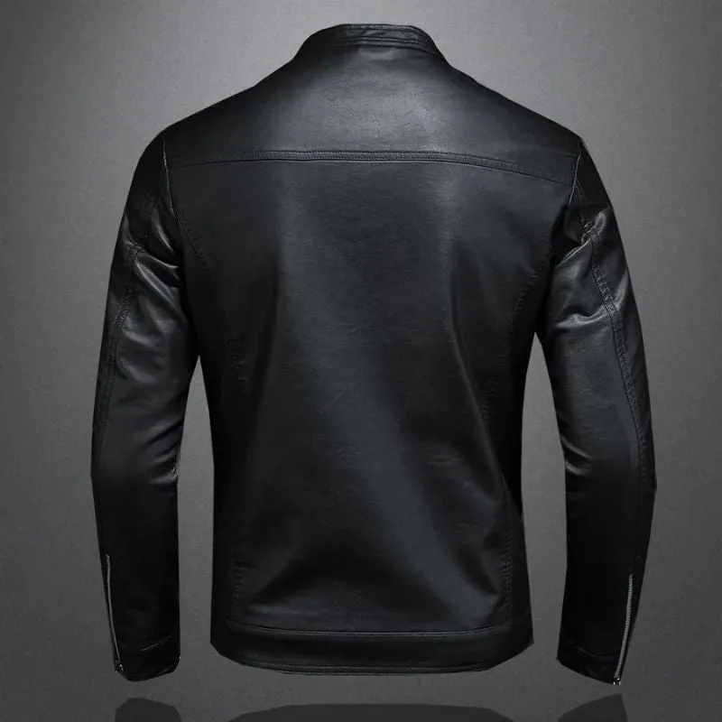 Vue 2 — Veste Motard Simili PU Homme