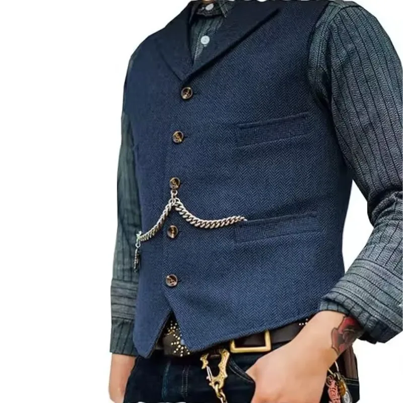 Vue 10 — Gilet Steampunk Homme Sans Manche