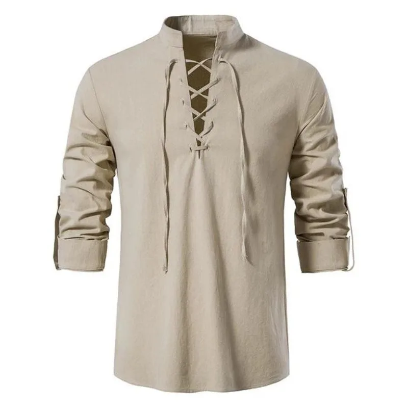 Vue 9 — Chemise Col à Lacet Homme