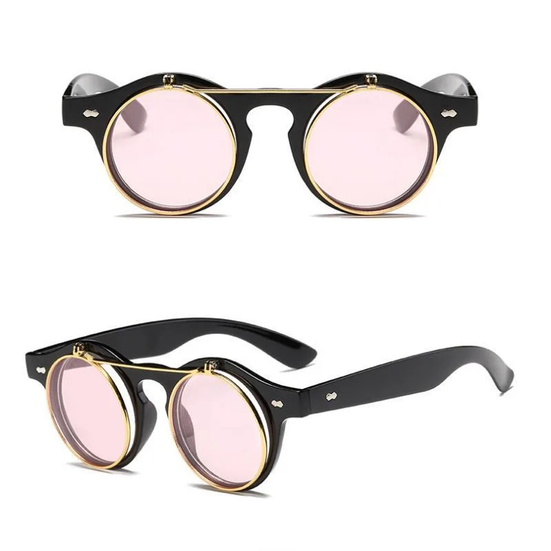 Vue 8 — Lunettes de Soleil Steampunk Flip-up