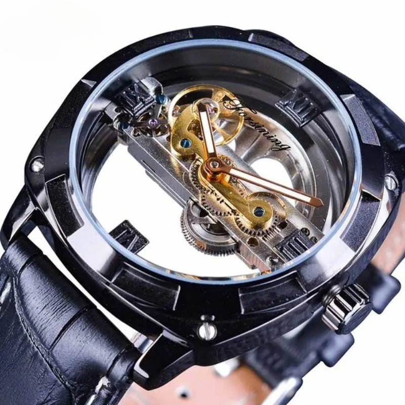 Vue 5 — Montre Steampunk Cadran Transparent