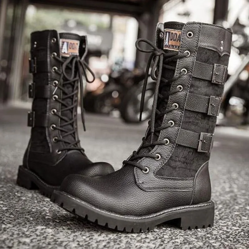Vue 2 — Bottes Moto Steampunk