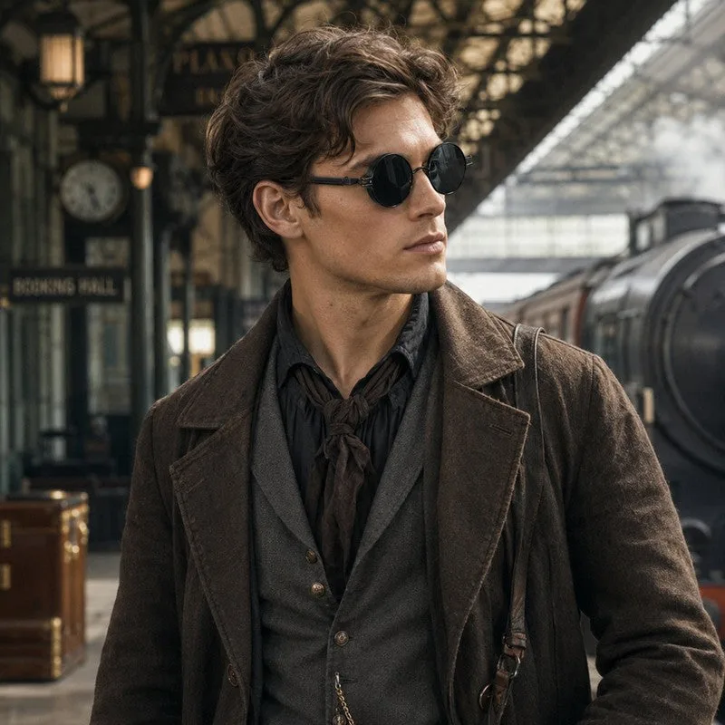 Vue 10 — Lunettes de Soleil Steampunk Vintage