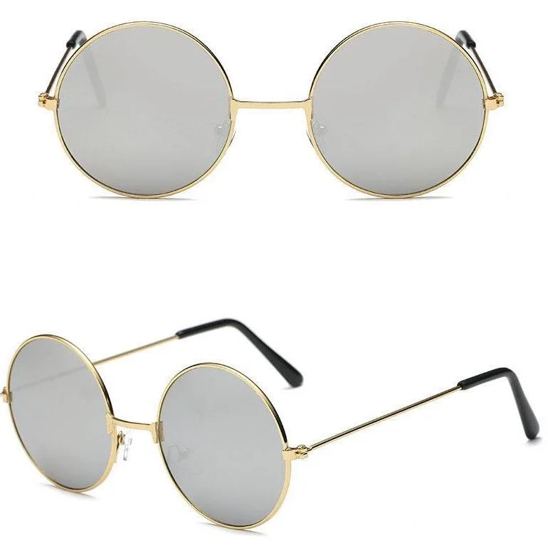 Vue 12 — Lunettes de Soleil Rondes Vintage Femme