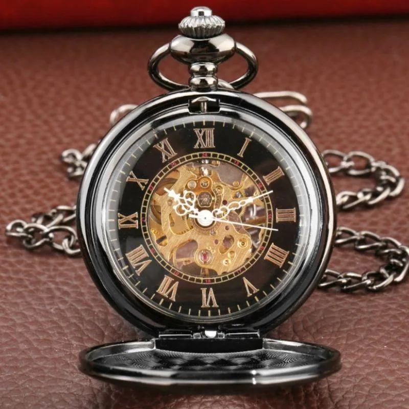 Vue 3 — Montre à Gousset Steampunk Chiffres Romains