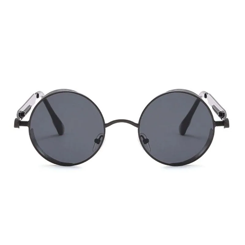Vue 14 — Lunettes de Soleil Rondes en Métal