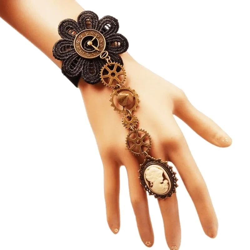 Vue 2 — Bracelet Engrenage Steampunk
