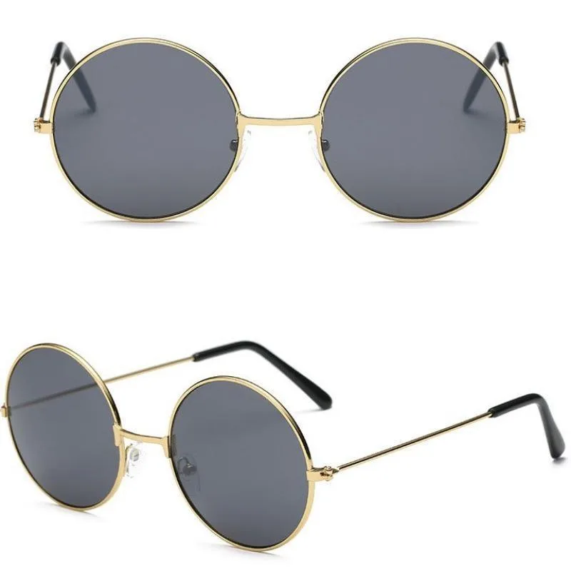 Vue 4 — Lunettes de Soleil Rondes Vintage Femme
