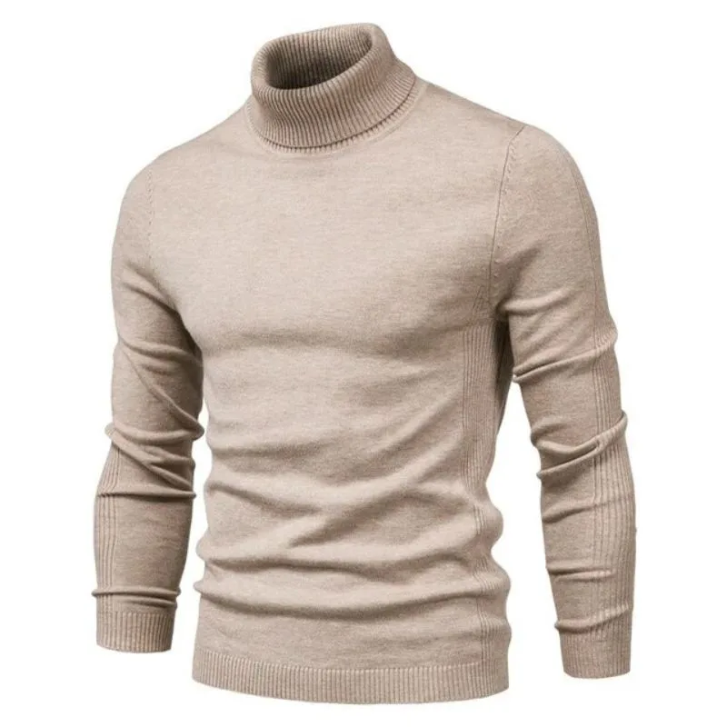 Vue 3 — Pull Col Roulé Homme Slim