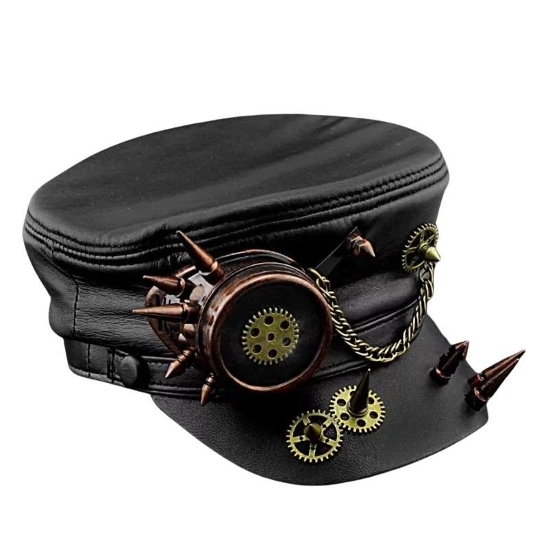 Vue 5 — Chapeau Militaire Steampunk