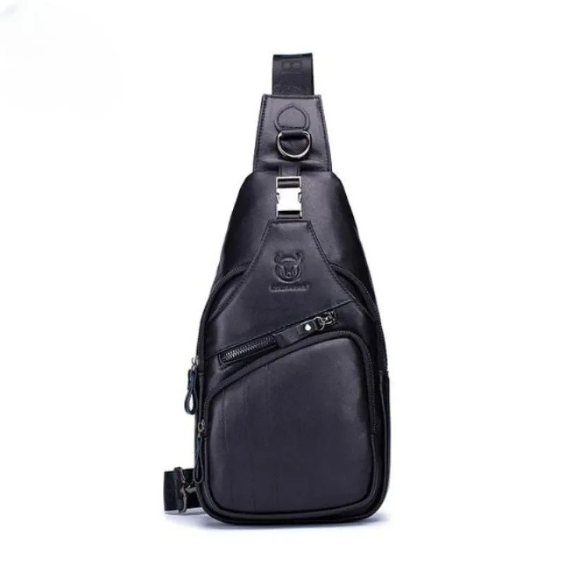 Vue 3 — Sac de Poitrine Cuir Homme