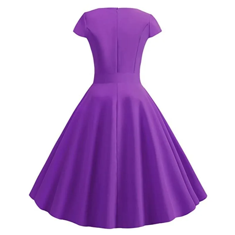 Vue 2 — Robe Vintage Violette