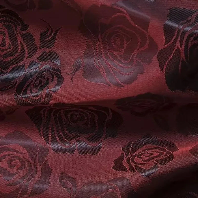 Vue 3 — Chemise Rouge à Fleur Homme