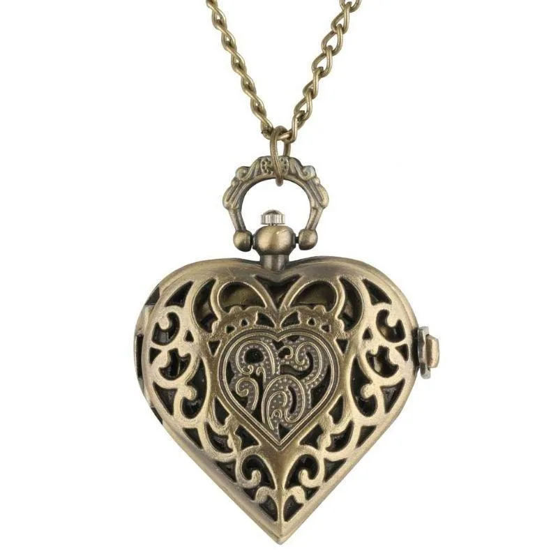 Vue 1 — Montre Collier Pendentif Femme