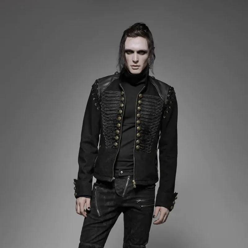 Vue 3 — Veste Homme Gothique Militaire Officier