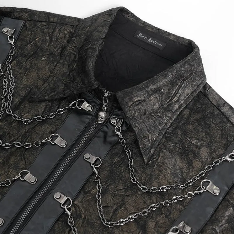 Vue 6 — Chemise Steampunk Marron