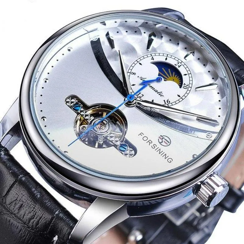 Vue 3 — Montre Phase de Lune Homme