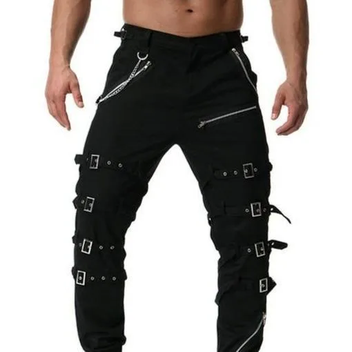 Vue 3 — Pantalon Cargo Avec Chaînes