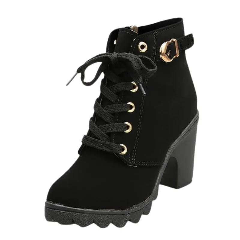 Vue 11 — Bottines à Talon Carré