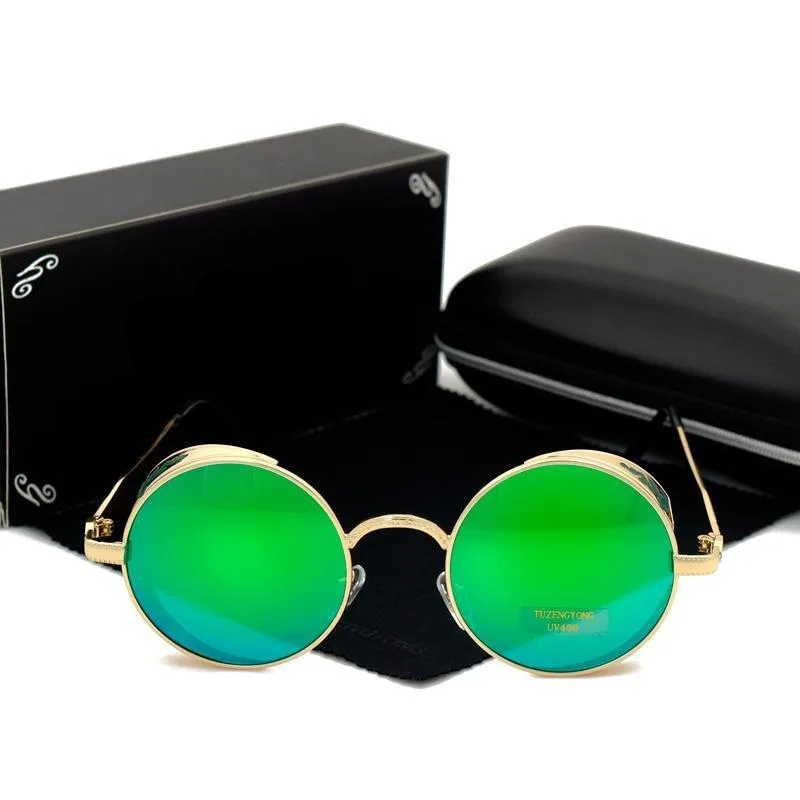 Vue 9 — Lunettes de Soleil Steampunk Homme