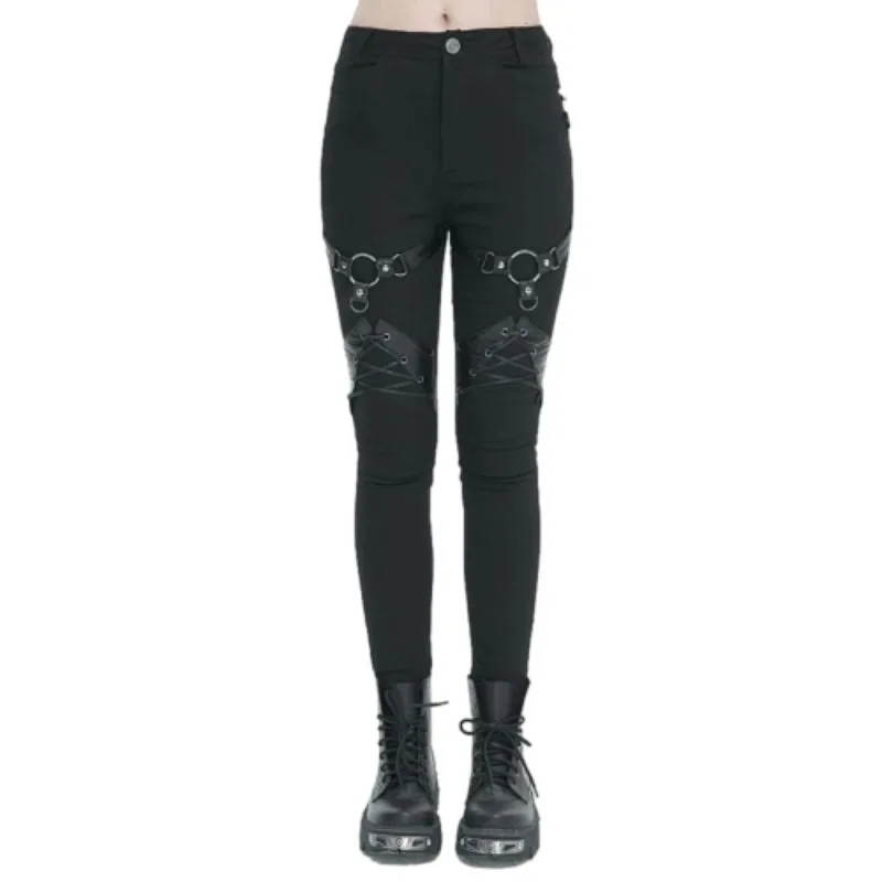 Vue 3 — Pantalon Punk Gothique Femme