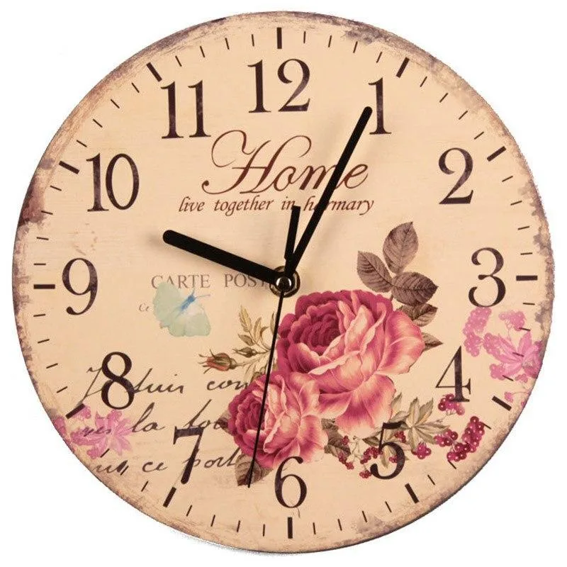 Vue 9 — Horloge Murale Vintage en Bois