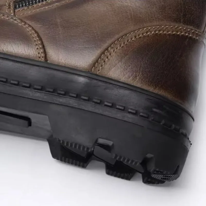 Vue 7 — Bottines Cuir Vintage pour Homme