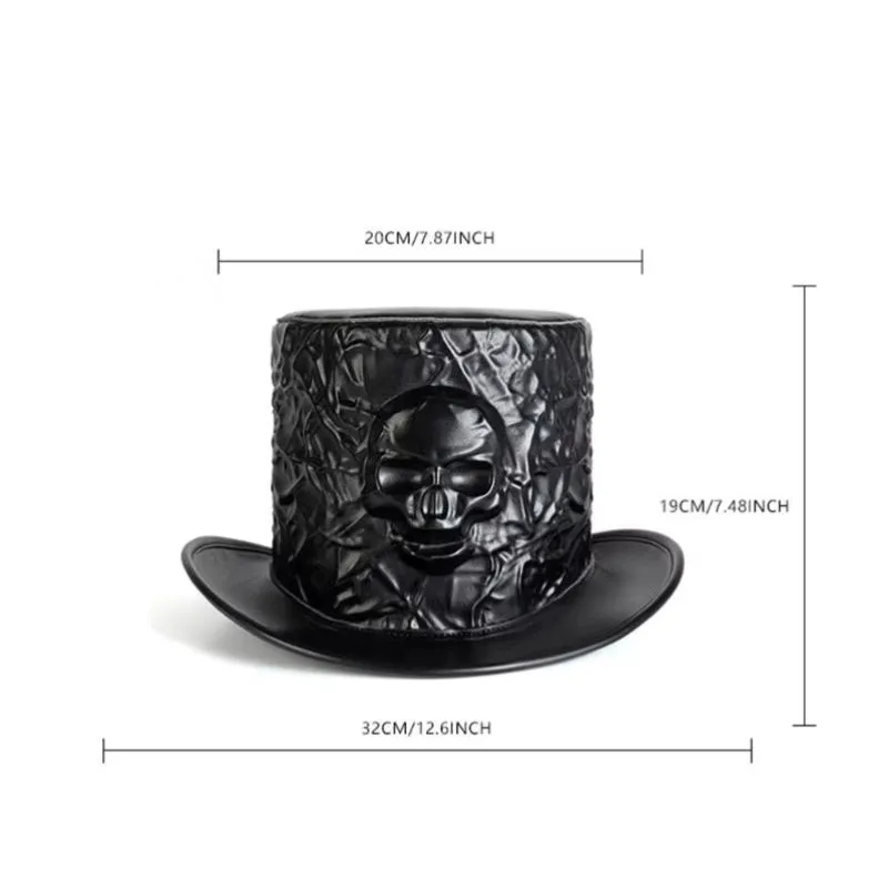 Vue 3 — Chapeau Steampunk Skull
