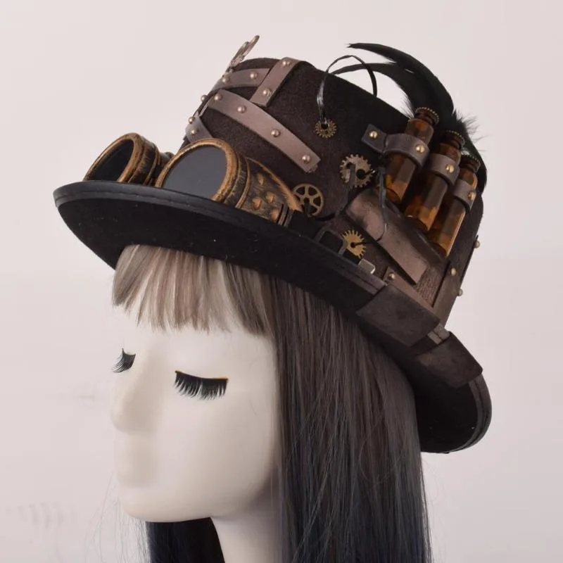 Vue 5 — Chapeau Savant Steampunk