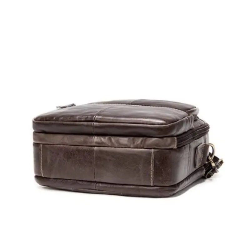 Vue 7 — Sac Bandoulière Homme Cuir Vintage