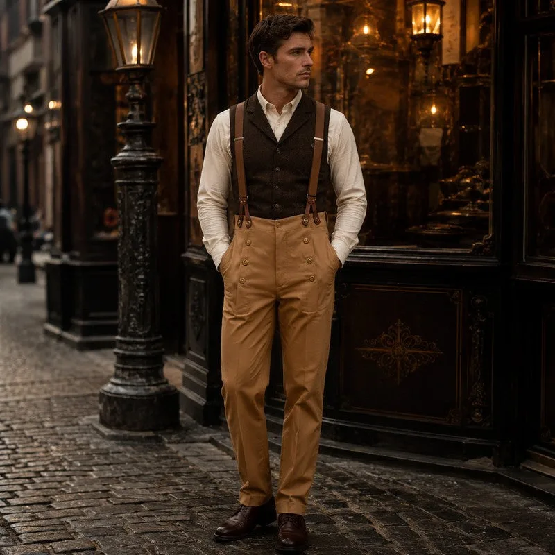 Vue 2 — Pantalon à Pince Victorien Homme