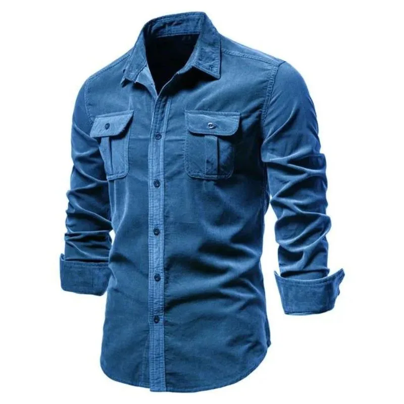 Chemise Velours Côtelé Homme