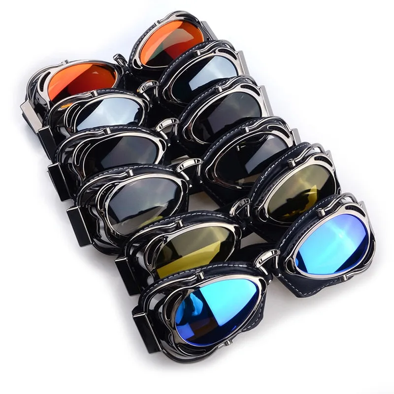 Vue 3 — Lunettes de Soleil Moto Vintage