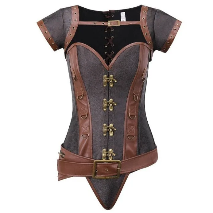 Steampunk Leather Corset Steampunk Leather Corset