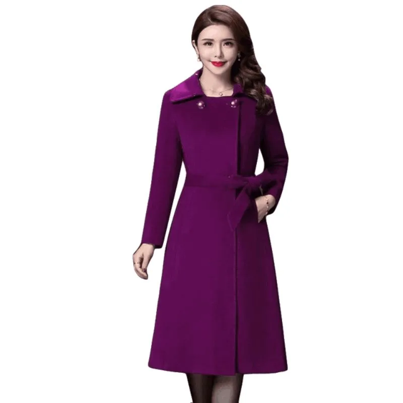 Vue 4 — Manteau Long Femme Vintage