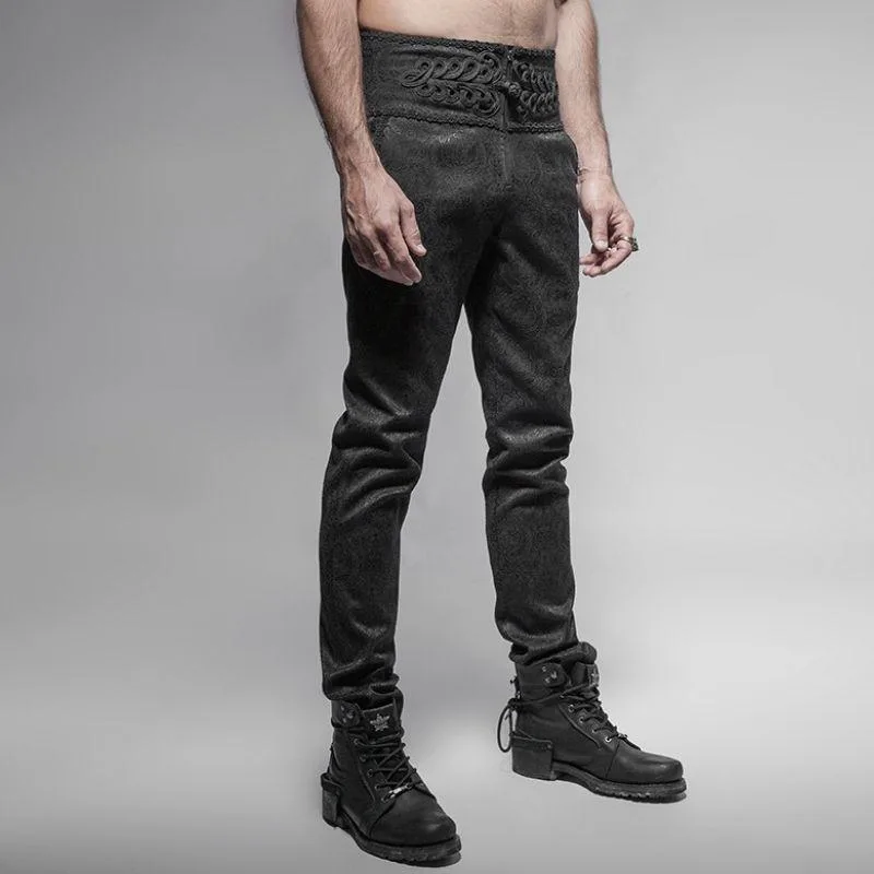 Vue 4 — Pantalon Steampunk Taille Haute Vintage
