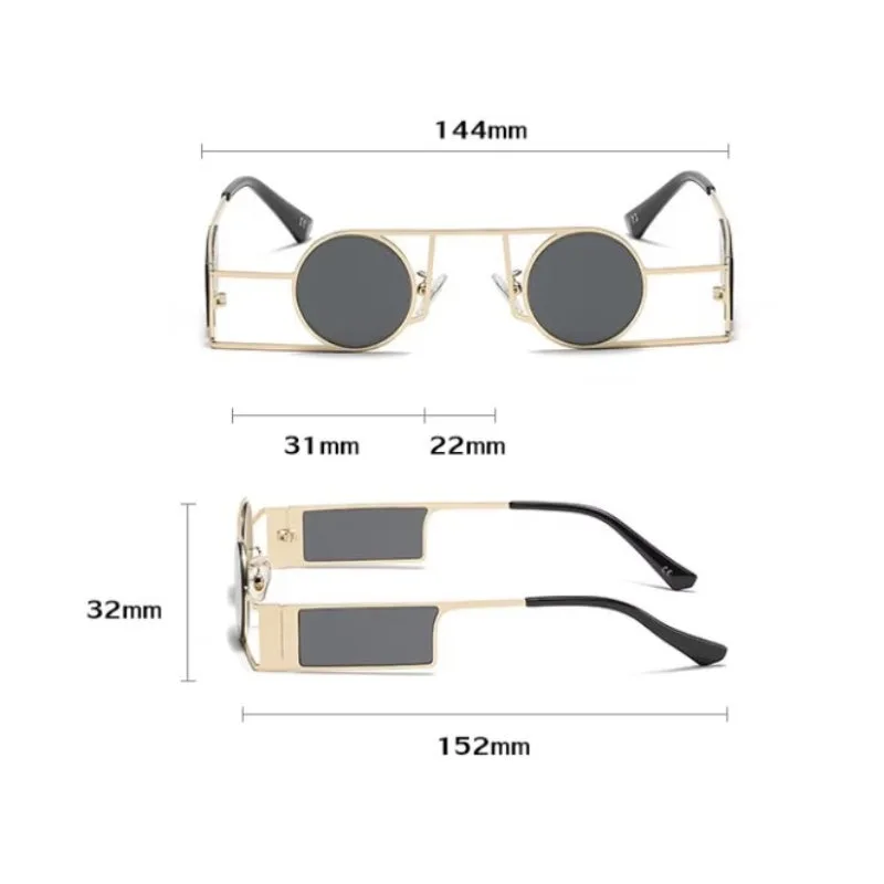 Vue 4 — Lunettes de Soleil Inversées Forme Ronde