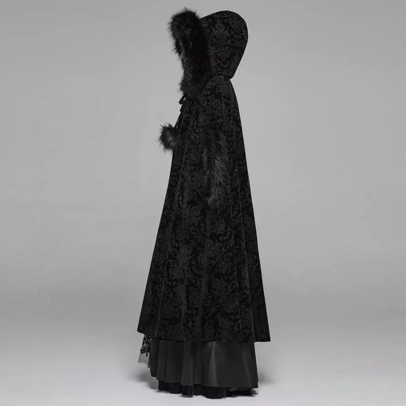 Vue 3 — Manteau Cape Gothique Femme