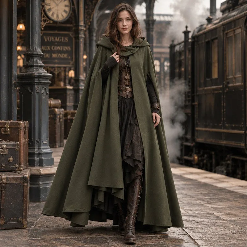 Vue 8 — Manteau Cape Vintage