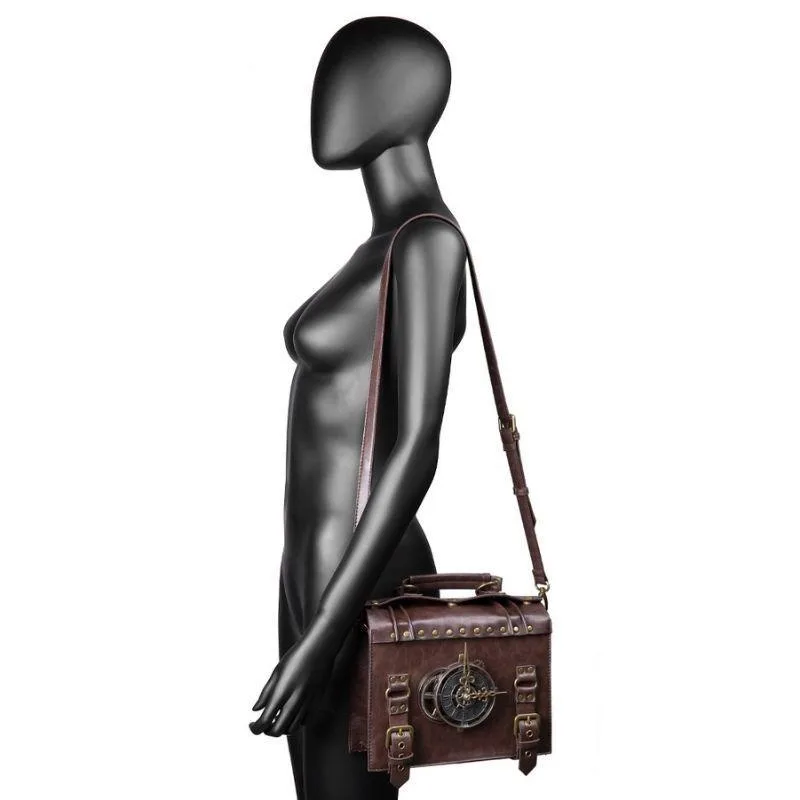 Vue 4 — Sac Steampunk EDISON avec Portefeuille