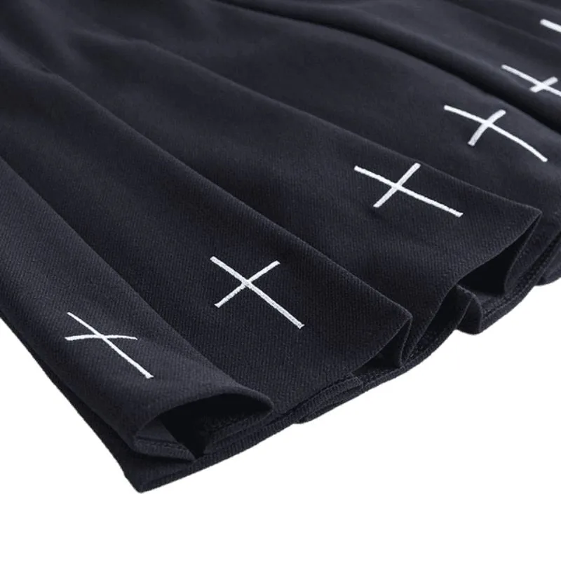 Vue 3 — Jupe Courte Gothique Noire