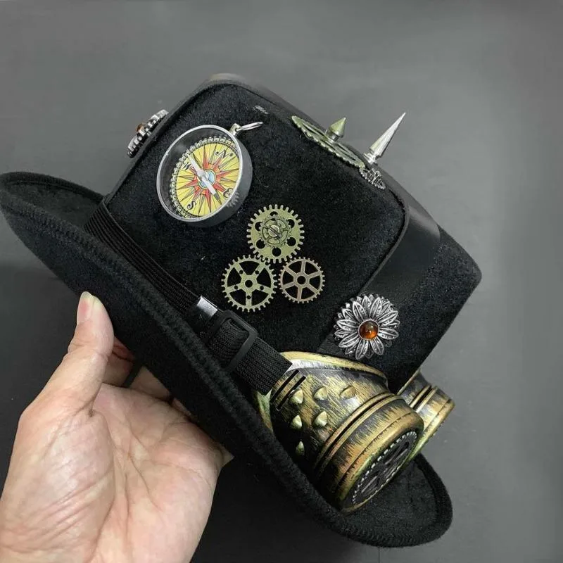 Vue 4 — Chapeau Steampunk Customisé