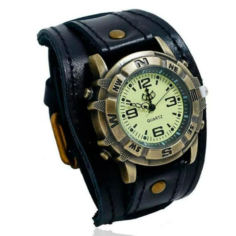 Vue 4 — Montre Bracelet Steampunk Homme
