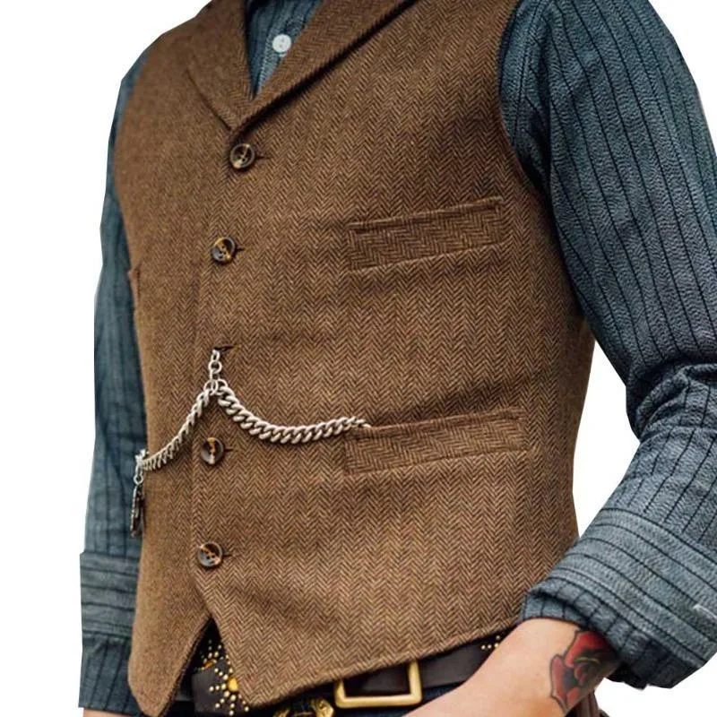 Vue 9 — Gilet Steampunk Homme Sans Manche