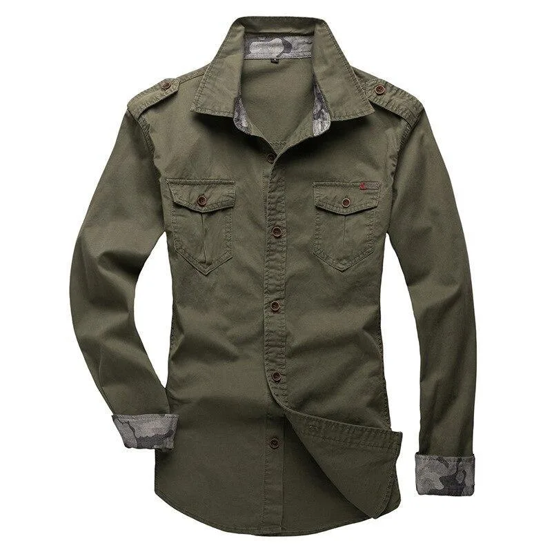 Vue 11 — Chemise Steampunk Épaulettes Homme