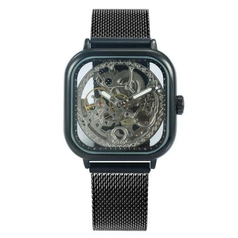 Vue 6 — Montre Steampunk Mécanisme Apparent