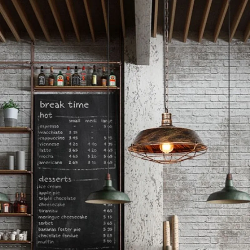 Vue 2 — Lampe Suspendue Style Industriel