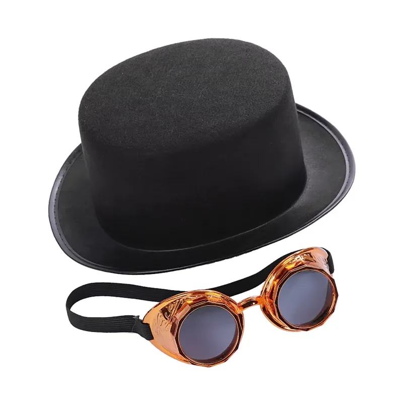 Vue 5 — Chapeau Steampunk Avec Lunettes de Soudure
