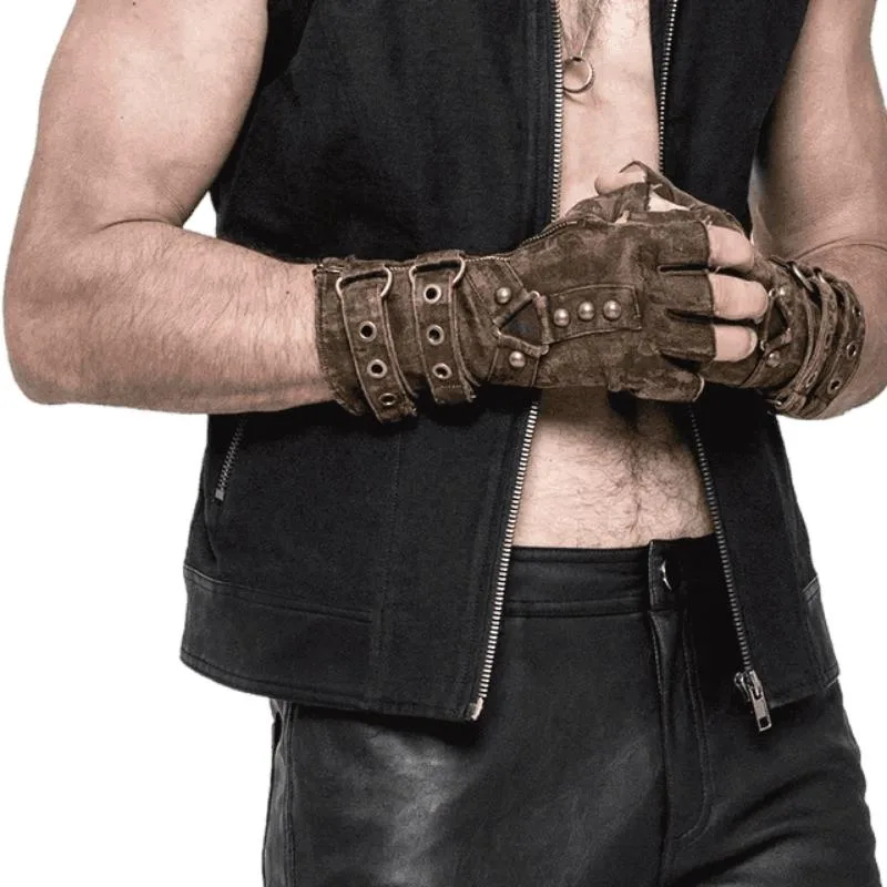 Vue 2 — Gants Steampunk Homme